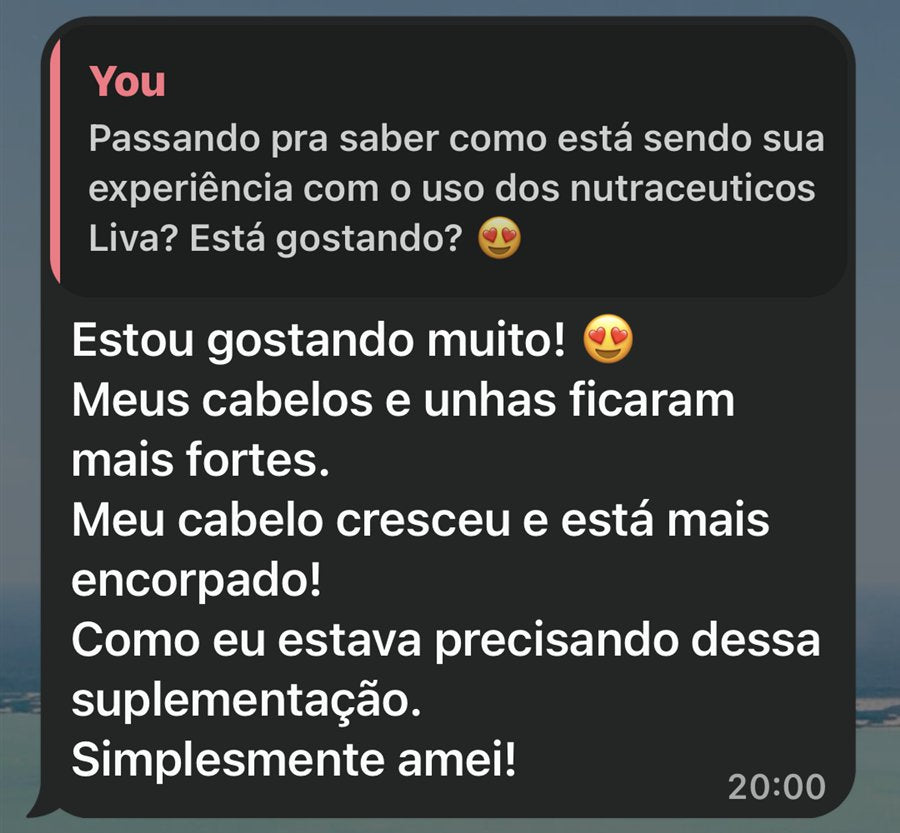 Print da mensagem da cliente