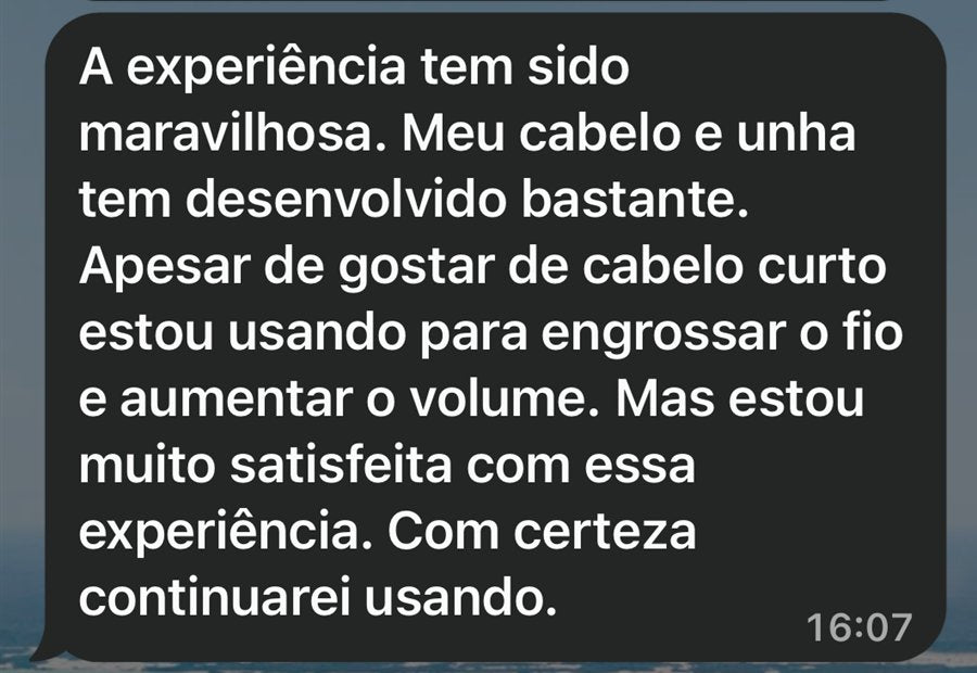 Print da mensagem da cliente